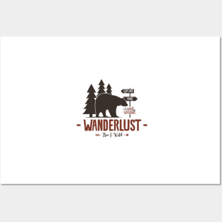 Wanderlust Badge Posters and Art